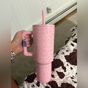 Simple Modern | Pink Leopard Print Tumbler with Straw